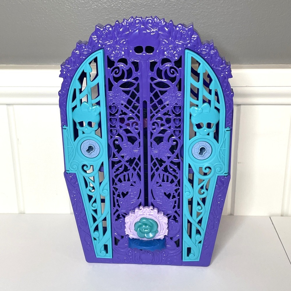 Monster High Coffin Locker Closet Purple & Teal - No Keys Doll Closet